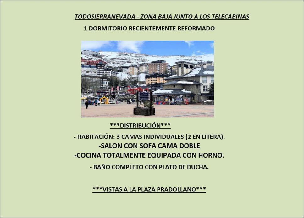 Ski Plaza Sierra Nevada & Zona Baja Esterno foto